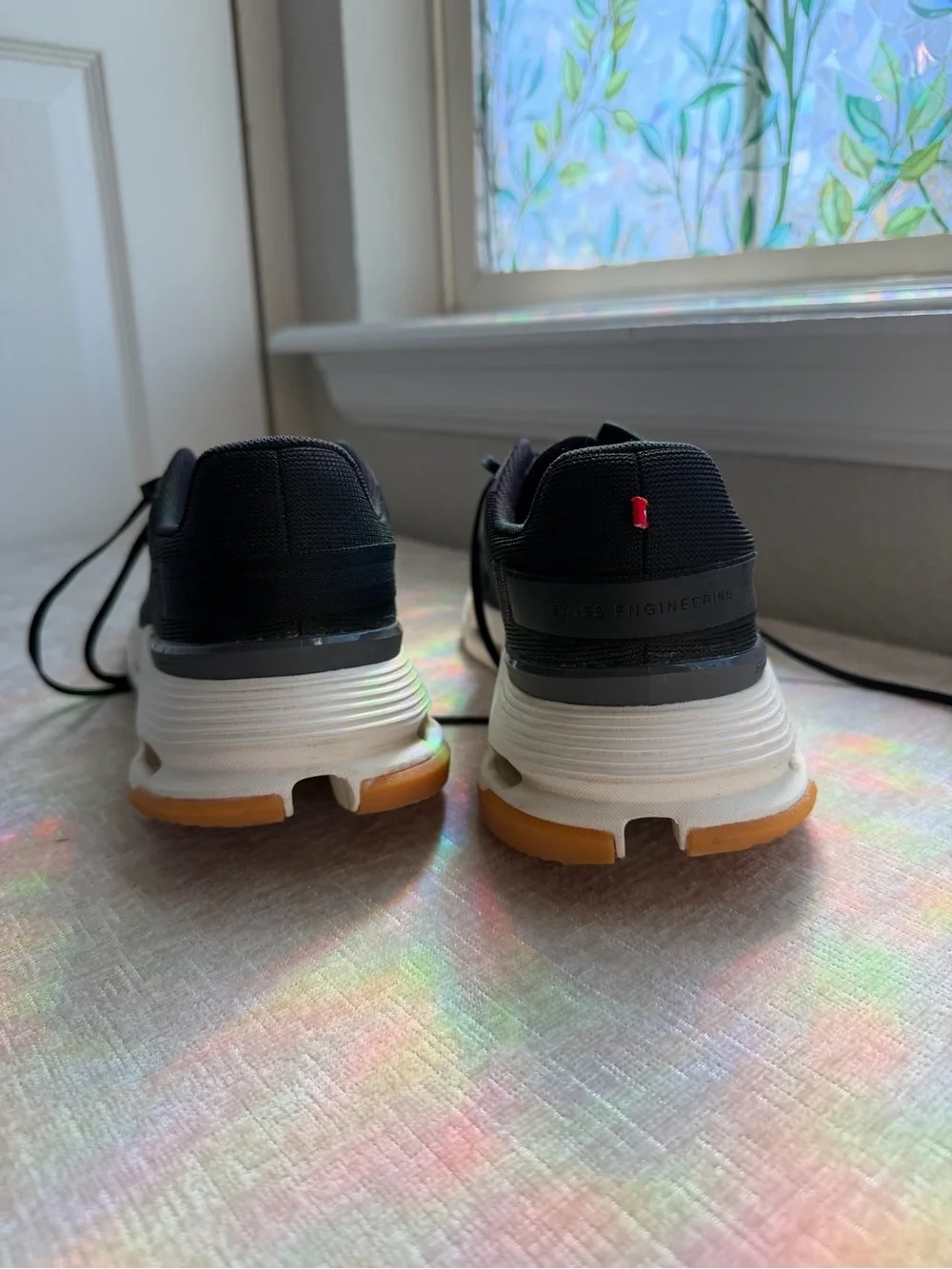 On Cloudnova Form 2 CloudTec Women’s Black Ivory Athletic Shoes Size 9